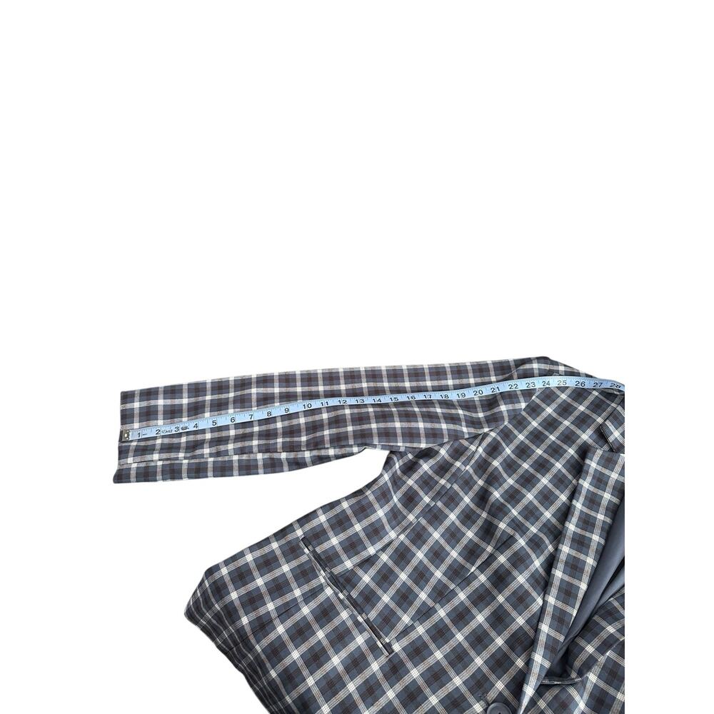 The Limited Plus Blue White‎ Black Office Career Work Business Blazer Size 16W - Picture 11 of 12